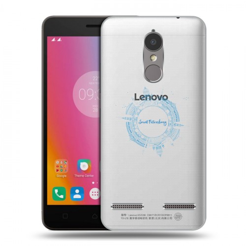 Полупрозрачный дизайнерский пластиковый чехол для Lenovo K6 Санкт-Петербург