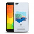 Полупрозрачный дизайнерский пластиковый чехол для Xiaomi Mi4i Санкт-Петербург