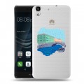 Полупрозрачный дизайнерский пластиковый чехол для Huawei Y6II Санкт-Петербург