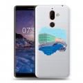 Полупрозрачный дизайнерский пластиковый чехол для Nokia 7 Plus Санкт-Петербург