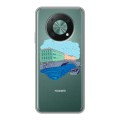 Полупрозрачный дизайнерский пластиковый чехол для Huawei Nova Y90 Санкт-Петербург