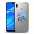 Полупрозрачный дизайнерский пластиковый чехол для Huawei Y6 (2019) Санкт-Петербург