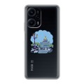 Полупрозрачный дизайнерский пластиковый чехол для XIaomi Poco F5 Санкт-Петербург