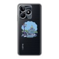 Полупрозрачный дизайнерский пластиковый чехол для Realme C53 Санкт-Петербург