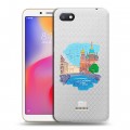 Полупрозрачный дизайнерский пластиковый чехол для Xiaomi RedMi 6A Санкт-Петербург