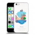 Полупрозрачный дизайнерский пластиковый чехол для Iphone 5c Санкт-Петербург