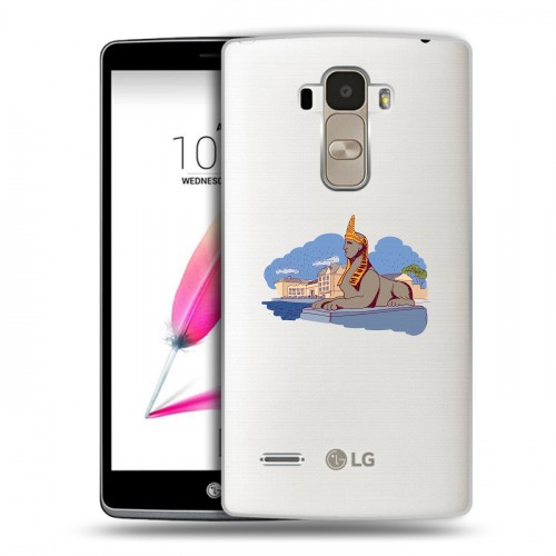 Полупрозрачный дизайнерский пластиковый чехол для LG G4 Stylus Санкт-Петербург