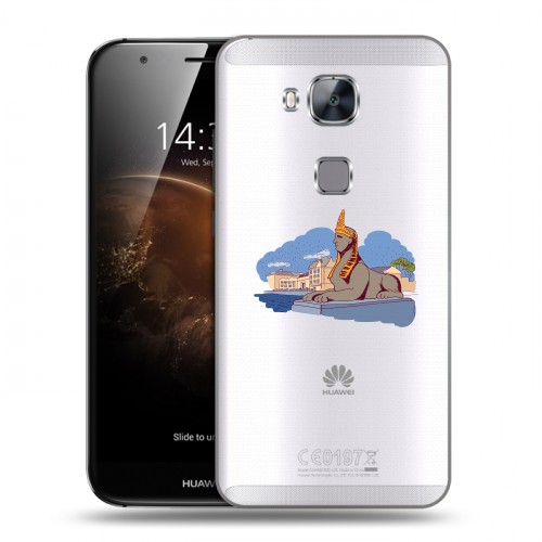 Полупрозрачный дизайнерский пластиковый чехол для Huawei G8 Санкт-Петербург