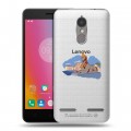 Полупрозрачный дизайнерский силиконовый чехол для Lenovo K6 Санкт-Петербург