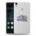 Полупрозрачный дизайнерский пластиковый чехол для Huawei Y6II Санкт-Петербург