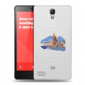 Полупрозрачный дизайнерский пластиковый чехол для Xiaomi RedMi Note Санкт-Петербург