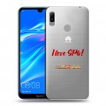 Полупрозрачный дизайнерский пластиковый чехол для Huawei Y6 (2019) Санкт-Петербург