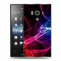 Дизайнерский пластиковый чехол для Sony Xperia acro S Абстракции Дым