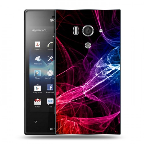 Дизайнерский пластиковый чехол для Sony Xperia acro S Абстракции Дым