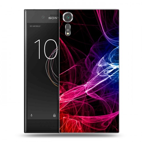 Дизайнерский пластиковый чехол для Sony Xperia XZs Абстракции Дым