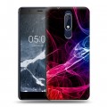 Дизайнерский пластиковый чехол для Nokia 5.1 Абстракции Дым