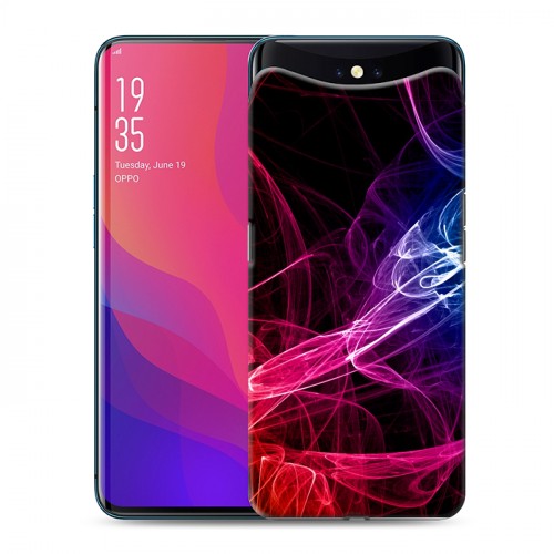 Дизайнерский силиконовый чехол для OPPO Find X Абстракции Дым