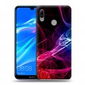 Дизайнерский пластиковый чехол для Huawei Y6 (2019) Абстракции Дым