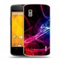 Дизайнерский пластиковый чехол для LG Google Nexus 4 Абстракции Дым