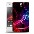 Дизайнерский пластиковый чехол для Sony Xperia E Абстракции Дым