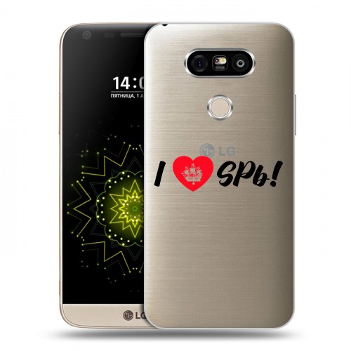 Полупрозрачный дизайнерский пластиковый чехол для LG G5 Санкт-Петербург