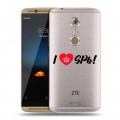 Полупрозрачный дизайнерский пластиковый чехол для ZTE Axon 7 Санкт-Петербург