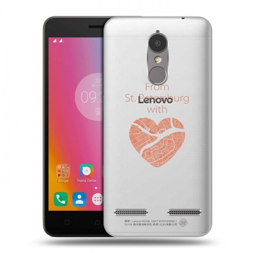 Полупрозрачный дизайнерский пластиковый чехол для Lenovo K6 Санкт-Петербург