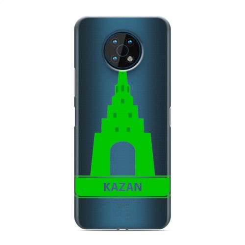 Полупрозрачный дизайнерский пластиковый чехол для Nokia G50 Прозрачные города России