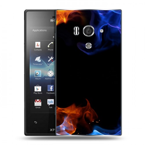 Дизайнерский пластиковый чехол для Sony Xperia acro S Абстракции Дым