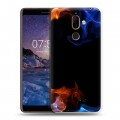 Дизайнерский пластиковый чехол для Nokia 7 Plus Абстракции Дым