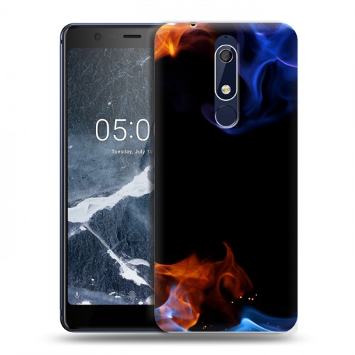 Дизайнерский пластиковый чехол для Nokia 5.1 Абстракции Дым