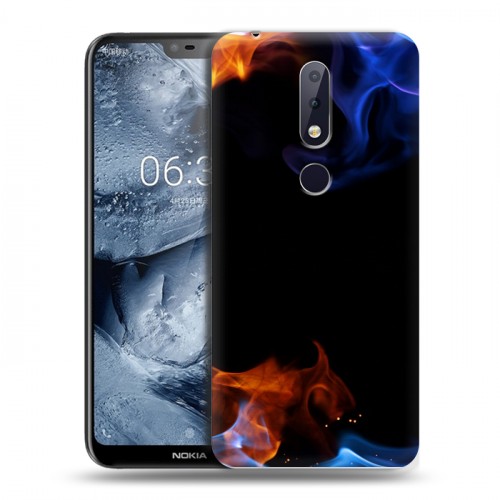 Дизайнерский пластиковый чехол для Nokia 6.1 Plus Абстракции Дым