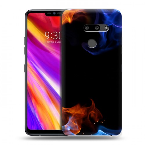 Дизайнерский пластиковый чехол для LG G8 ThinQ Абстракции Дым