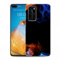 Дизайнерский пластиковый чехол для Huawei P40 Абстракции Дым