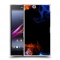 Дизайнерский пластиковый чехол для Sony Xperia Z Ultra  Абстракции Дым