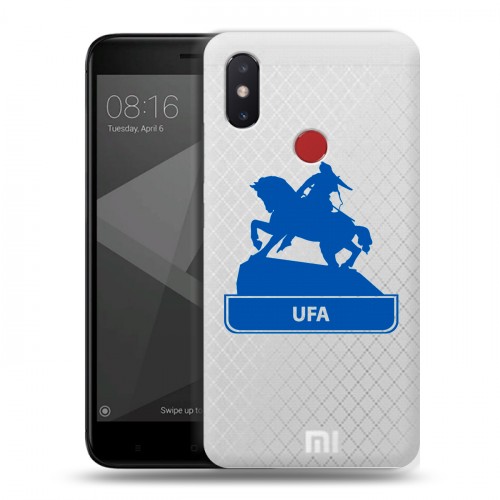 Полупрозрачный дизайнерский пластиковый чехол для Xiaomi Mi8 SE Прозрачные города России