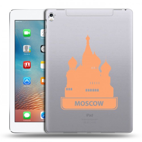 Полупрозрачный дизайнерский пластиковый чехол для Ipad Pro 9.7 Прозрачные города России