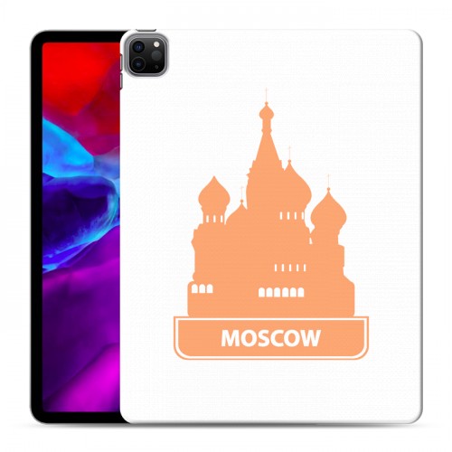 Полупрозрачный дизайнерский пластиковый чехол для Ipad Pro 12.9 (2020) Прозрачные города России