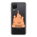 Полупрозрачный дизайнерский силиконовый чехол для Samsung Galaxy A12 Прозрачные города России