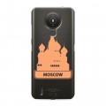Полупрозрачный дизайнерский силиконовый чехол для Nokia 1.4 Прозрачные города России