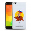 Полупрозрачный дизайнерский пластиковый чехол для Xiaomi Mi4i Российский флаг