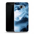 Дизайнерский пластиковый чехол для Samsung Galaxy C5 Абстракции Дым