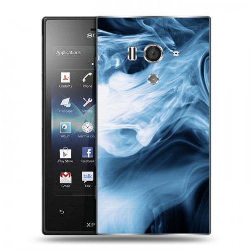 Дизайнерский пластиковый чехол для Sony Xperia acro S Абстракции Дым