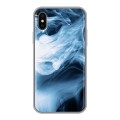 Дизайнерский силиконовый чехол для Iphone x10 Абстракции Дым