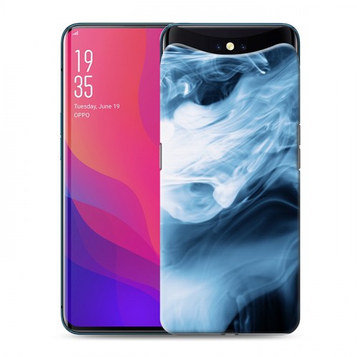 Дизайнерский силиконовый чехол для OPPO Find X Абстракции Дым