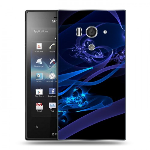 Дизайнерский пластиковый чехол для Sony Xperia acro S Абстракции Дым