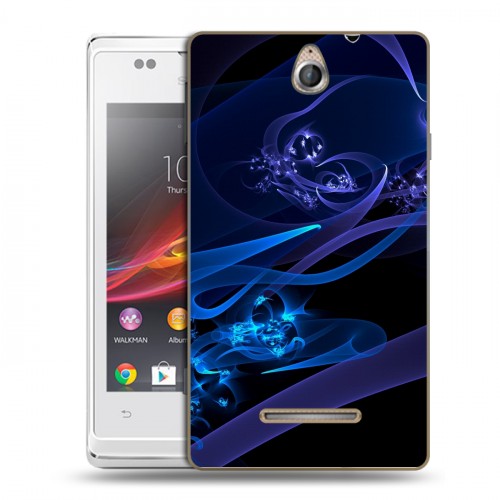 Дизайнерский пластиковый чехол для Sony Xperia E Абстракции Дым