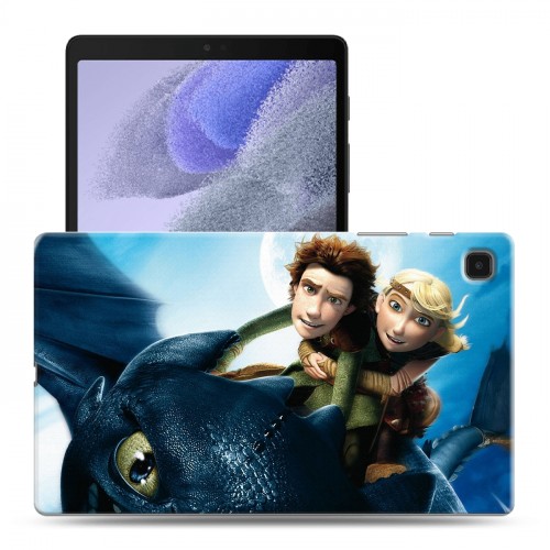 Дизайнерский силиконовый чехол для Samsung Galaxy Tab A7 lite Как приручить дракона