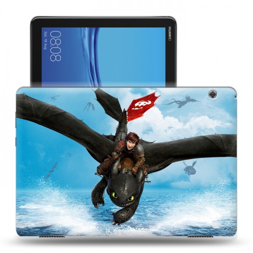 Дизайнерский силиконовый чехол для Huawei MediaPad T5 Как приручить дракона