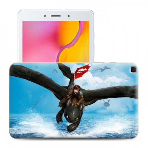 Дизайнерский силиконовый чехол для Samsung Galaxy Tab A 8.0 (2019) Как приручить дракона